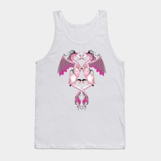 Pink Love Dragons Tank Top